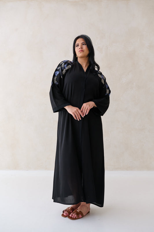 Abaya Flower blue